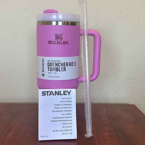 Stanley Other - Stanley Pink Tumbler with Handle 40oz. NIB